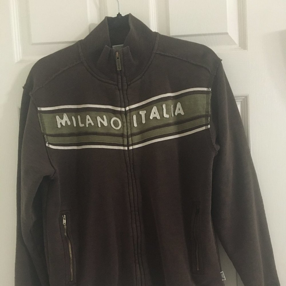 Vintage Brown Milano Italia Zip-up jacket